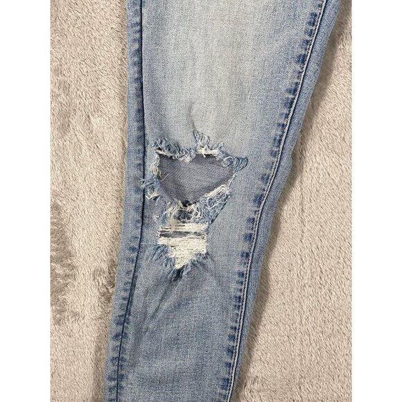 American Eagle Distressed Super Stretch Hi-Rise Jeggings Size 4 Reg - Picture 5 of 16